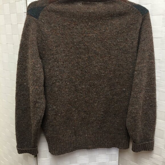 Vintage Alan Paine shetland wool argyle sweater 40" small - Picture 10 of 11